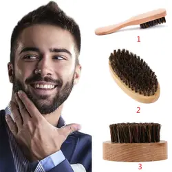 Практичный Парикмахерская Мужская кисть для бритья с деревянной ручкой кабана волос щетины человек лицо, борода усы щетки SK88