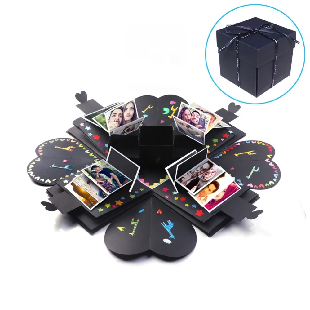 Теплый DIY Explosion Box подарок на день Святого Валентина романтический фотоальбом Love