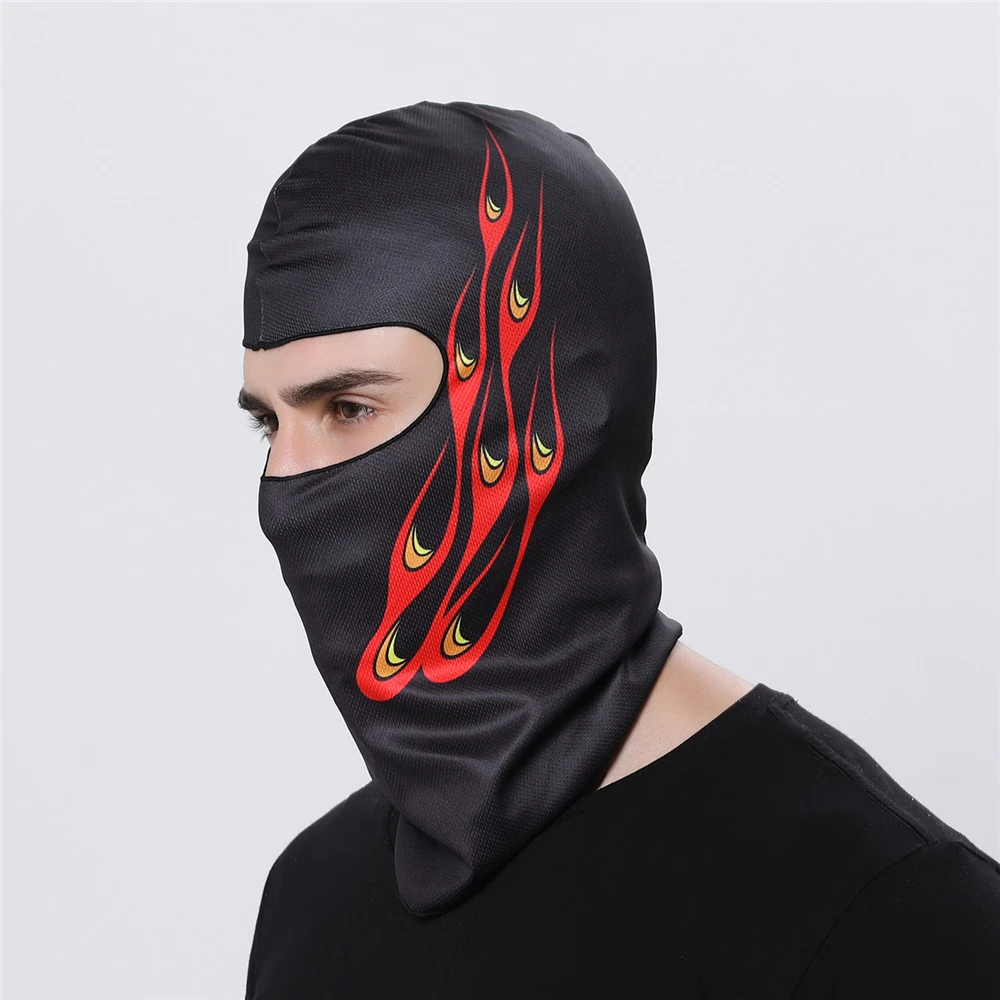 3D мотоциклетная маска для лица для спорта на открытом воздухе с защитой от ультрафиолета для шеи, Солнцезащитная маска для сноуборда и ветра, лыжный шарф под шлем, Балаклава - Цвет: 00BB15