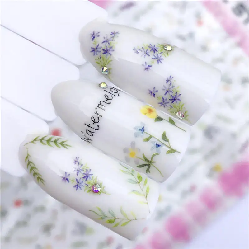 

YZWLE New Nail Art Sticker Regatta Patterns Transfer Tips Manicure Nail Art Decoration