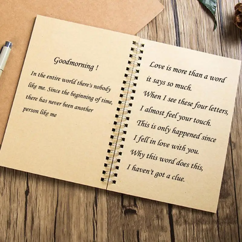 

Retro Spiral Coil Sketchbook Traveler Journal Diary Notebook Blank Kraft Paper Note Pad Book Office School Supplies Stationery