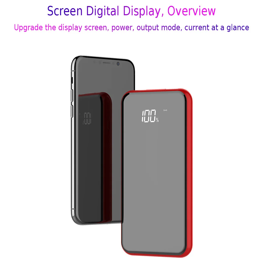 

Baseus Portable External Battery Qi Wireless Charger Powerbank 10000mAh Wireless Power Bank For iPhone Samsung S10 Xiaomi Mi 9