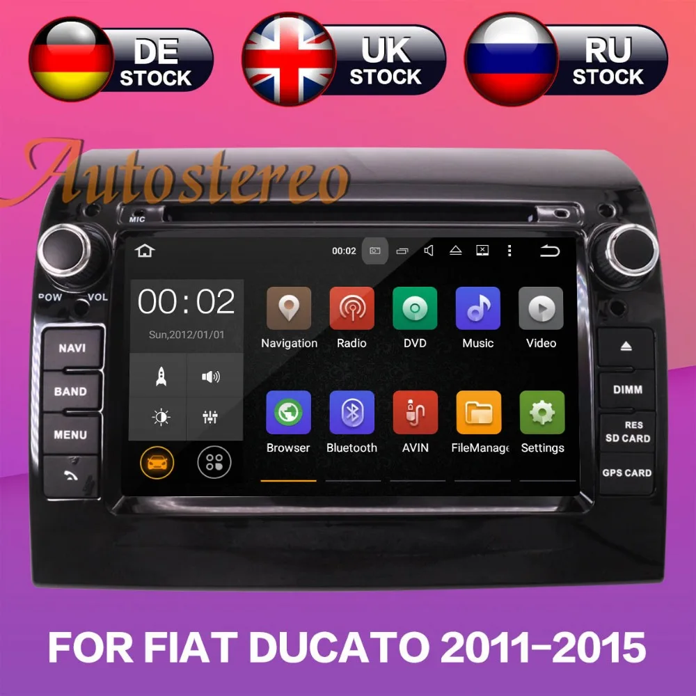 Дешевый Android 8,1 автомобильный dvd плеер gps навигация для FIAT DUCATO CITROEN Jumper для PEUGEOT Boxer 2011 2015 мультимедийный магнитофон HD