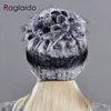 Raglaido Fur Hats for Women Winter Real Rex Rabbit Hat Fox fur kniting female warm snow caps ladies elegant princess beanies cap ► Photo 3/6