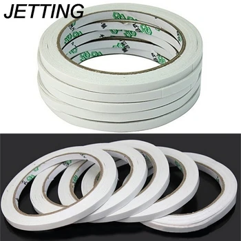 

JETTING 10 Rolls/lot White Double Sided Adhesive Tape Sticker High Quality Gel Adhesive Double Sided Tape Office School Supplies