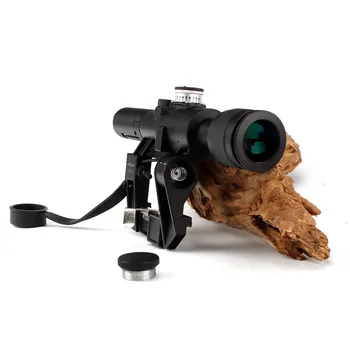 comprar Ohhunt Tático Vermelho Iluminado 4x24 PSO-1 Tipo Escopo Para Dragonov Svd Sniper Rifle Série Ak Riflescope