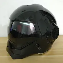Masei Новые Яркие Черные 610 женщин Людей IRONMAN Железный Человек шлем мотоциклетный шлем половина шлем открытый шлем шлем мотокросс
