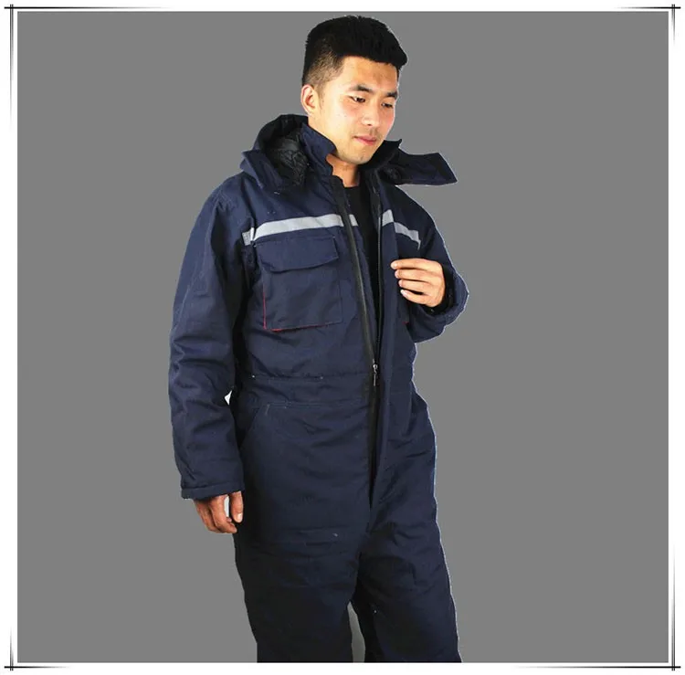 CCGK Winter working clothing Men wadded padded safety clothing outdoor work wear thicken warm protective reflective overalls (6)
