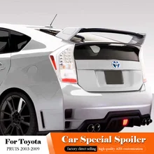 AITWATT для Toyota Prius 2003-2009 АБС-пластик Материал Неокрашенный задний багажник багажника крыло задний спойлер на крышу автомобиля Стайлинг