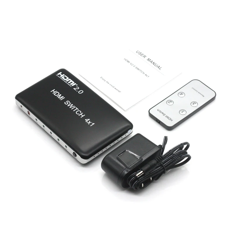 AIXXCO HDMI V2.0 Разветвитель переключатель 4 входа 1 выход коммутатор 4X1 для XBOX 360 PS4/3 Android