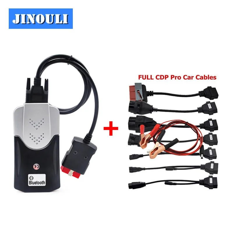 

2018 Tcs tcs pro with Bluetooth New Vci 2015.1/2014.3 Software Diagnostic tool Auto Cars/Trucks OBD2 Scanner multidiag+car cable