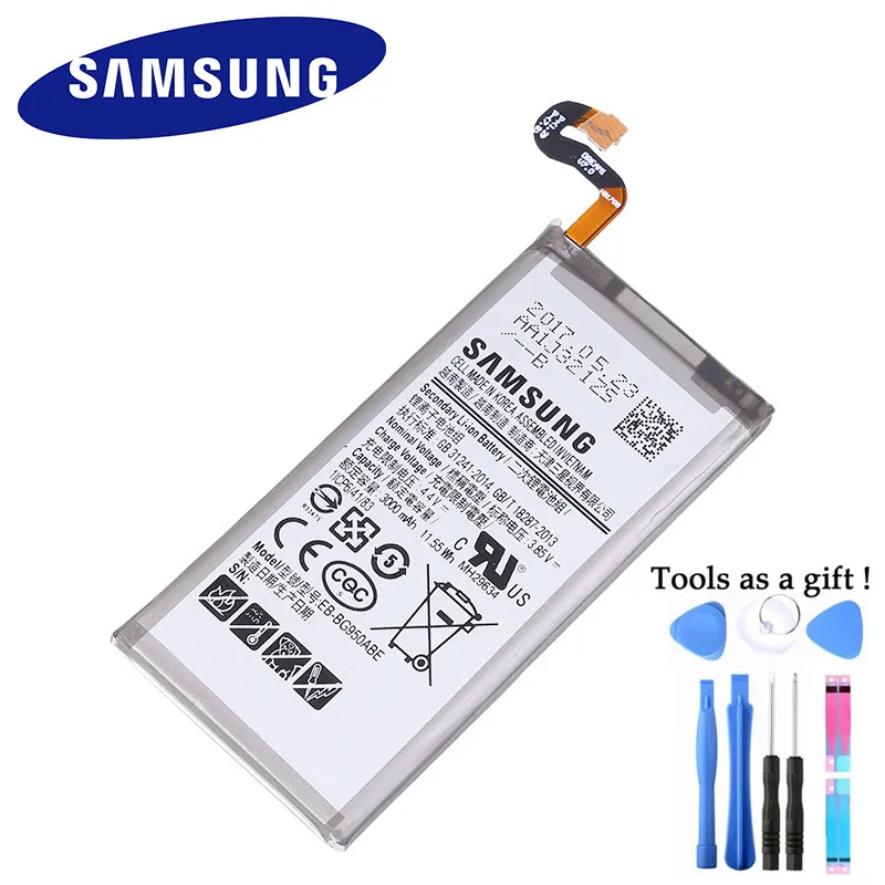 Оригинальный аккумулятор SAMSUNG EB-BG950ABE EB-BG950ABA для Samsung GALAXY S8 SM-G9508 G9508 G9500 G950U SM-G G Project