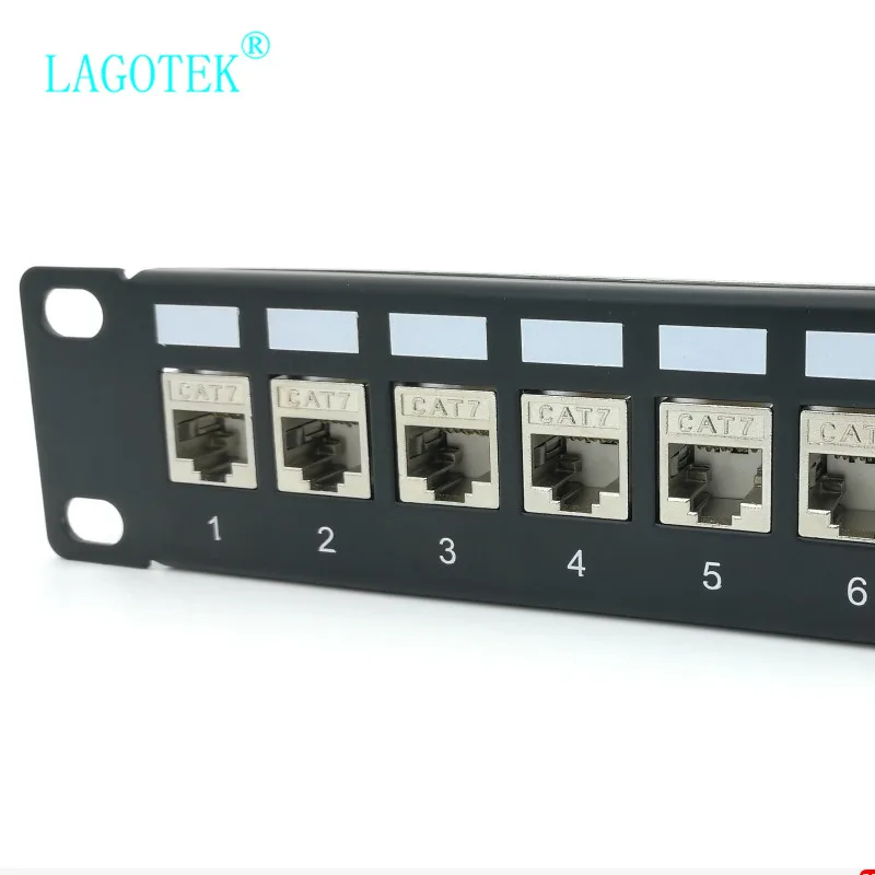 FTP 24 порта RJ45 пустая патч панель 1U 19 дюймов цельнометаллическое крепление для