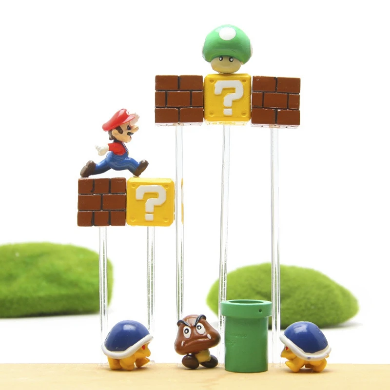 Mini Super Mario Bros Figure Mario Bullet Mushroom Tortoise mario bros yoshi juguets PVC Action Figure Model Toy DIY Decor Gift Mini Super Mario Bros Figure Mario Bullet Mushroom Tortoise mario bros yoshi juguets PVC Action Figure Model Toy DIY Decor Gift