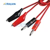1M Alligator Cilp to AV Banana Plug Test Cable Lead Connector Dual Tester Probe 35mm Crocodile Clip for Multimeter Measure Tool ► Photo 2/4