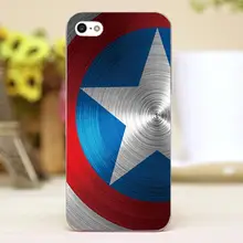 For Captain America Design Customized transparent case cover cell mobile phone cases for Apple iphone 4