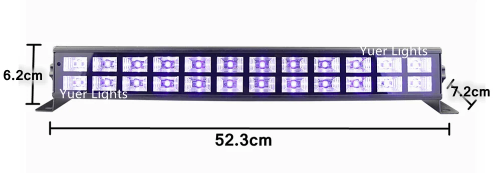 24 светодиодный S УФ Цветной СВЕТОДИОДНЫЙ светильник 90-240 В идеально подходит для диджея диско лампы для дома вечерние лазерные украшения УФ светодиодный светильник для бара