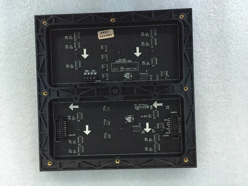 Крытый P6 модуль 192*192 мм SMD3528 6 мм пиксель 32*32 1/16 grb полный Цвет экранная панель на светодиодах