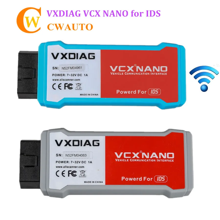

VXDIAG VCX NANO for IDS FD V106 and MA V104 2 in 1 Perfect Replace VCM 2 Diagnostic Scanner Multi languages Support Wireless