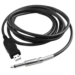 Гитара-основе USB Link Кабель инструментальный PC Запись 3 м