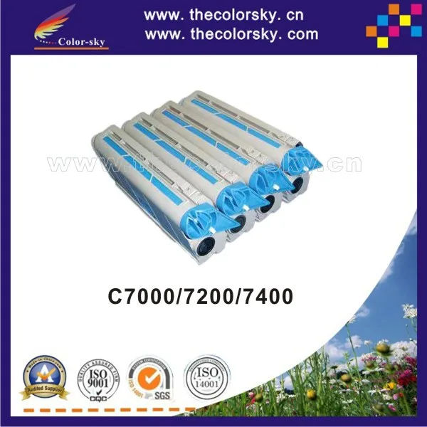 

(CS-OC7000) toner laser cartridge for OKI C7000 C7200 C7400 C 7000 7200 7400 41304205 - 41304208 kcmy (10k/10k pages) freedhl