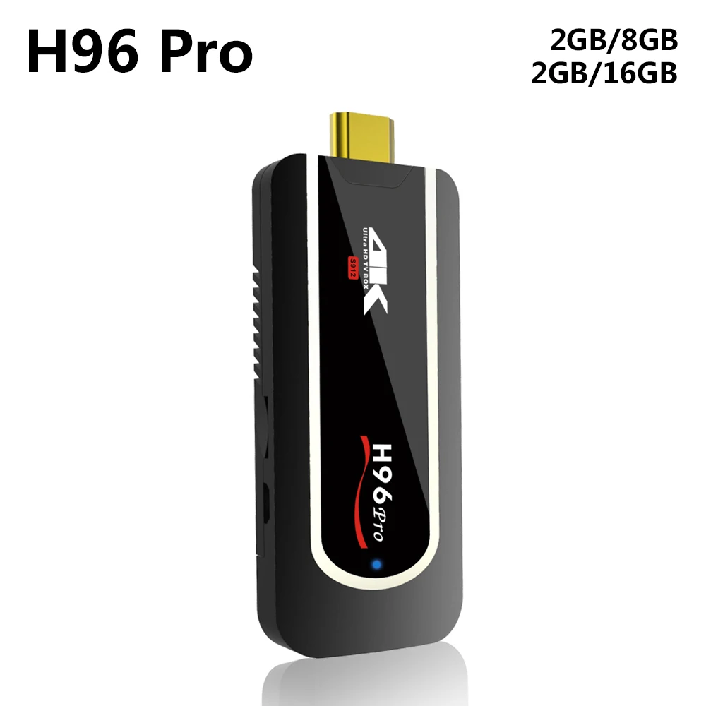 

H96 Pro Amlogic S912 Android 7.1 Mini PC 2GB RAM 8GB 16GB ROM TV Stick Support 2.4G Wifi H.265 4K Smart Media Player G10 G20 G30