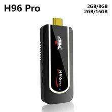 H96 Pro Amlogic S912 Android 7.1 Mini PC 2GB RAM 8GB/16GB ROM TV Stick 2.4G Wifi Bluetooth4.1 H.265 4K Smart Media Player