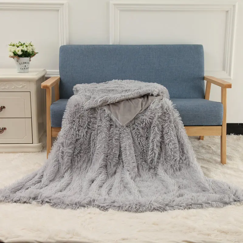 

Cilected Winter Super Warm Blanket Double Layer Plush Bed Throw Blanket Thick Coverlet Machine Wash Weighted Blanket For Couch