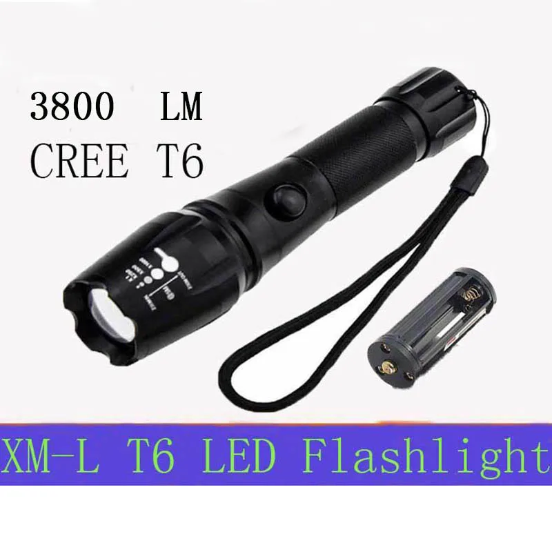 Супер яркий светодиодный фонарик CREE XML T6 120 шт. масштабируемый 3800 люмен