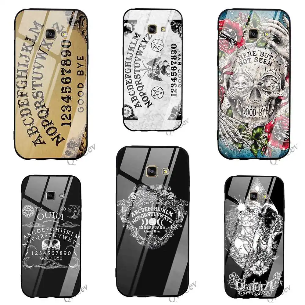 

Print Ouija Board Tempered Glass Phone Case for Galaxy S9 Cover S7 Edge Note 8 9 Samsung S8 Plus S10 Cases Skin