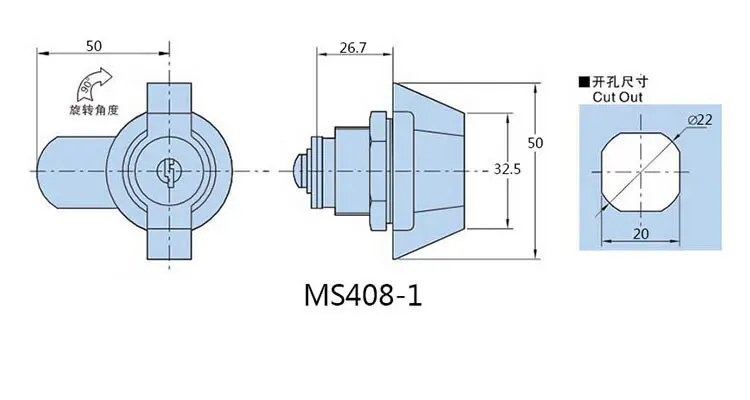 Черный замок с двойным крылом для шкафа MS408 цилиндрический замок, кулачковый замок для шкафа, для распределительной коробки, замок для промышленного шкафа