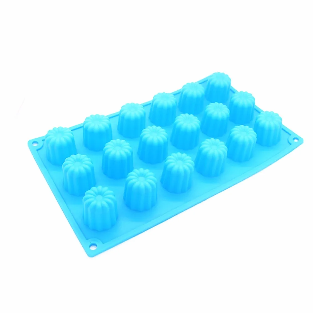 High Quality Mini Flowers Canneles Cake Mold Silicone Rubber DIY Cake