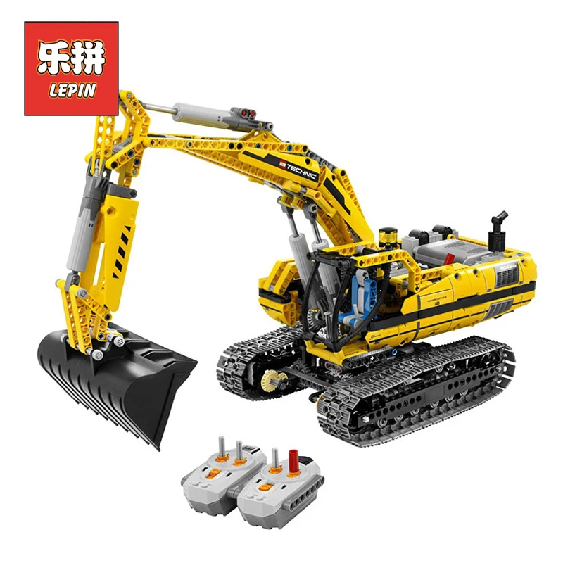

LEPIN 20007 technic series Motorized Excavator Model Building blocks Bricks Compatible LegoINGlys 8043 Educational Toys Gifts
