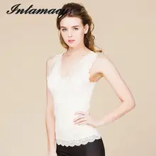 Новое шелковое трикотажное кружево, формирующий жилет, Дамский полый крючок, цветочное тело и натуральный шелк