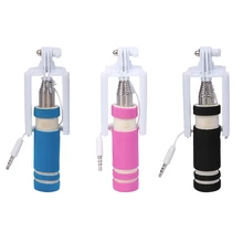 Универсальный мини штатив для селфи для huawei для samsung смартфон Портативный из сетки, Управление селфи-палки gai