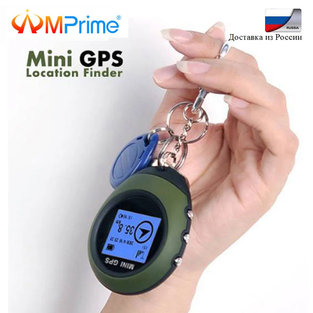 AMPrime компактный портативный GPS приемник навигатора трекер отслеживатель USB Перезаряжаемые с электронным компасом для наружной Путешествия - изображение