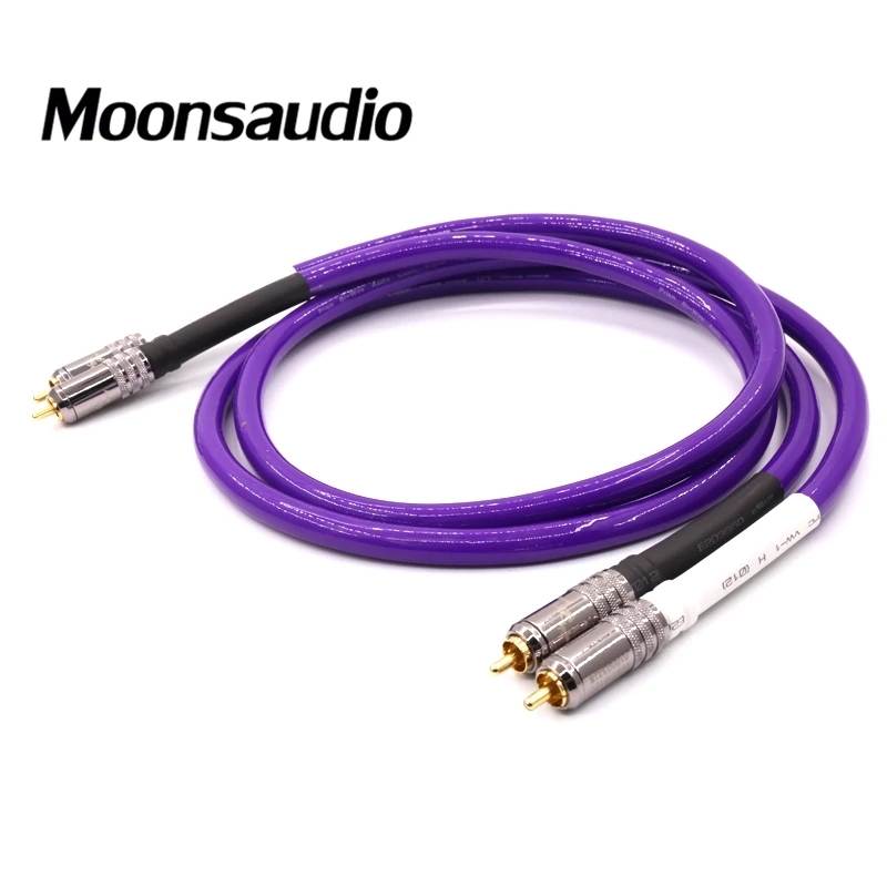 

Free shipping pair Hifi RCA audio interconnect cable single wire with RCA plug connector