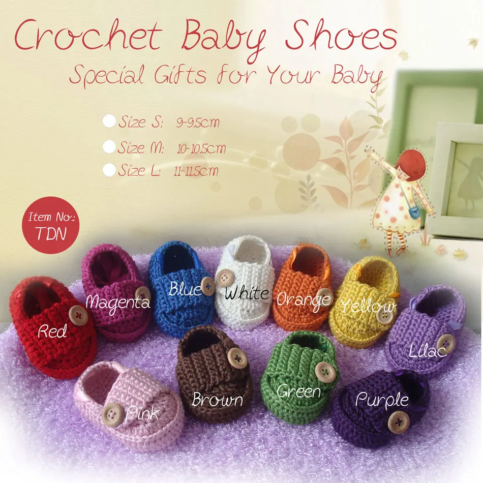 Baby crib shoes Newborn Shoes100% hand crochet shoes, 100% cotton soft and comfortable