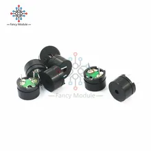 Plastique noir 5 pièces 5 V composant sonore passif MINI alarme haut-parleur passif électronique kit de bricolage pour Arduino Piezo(China)