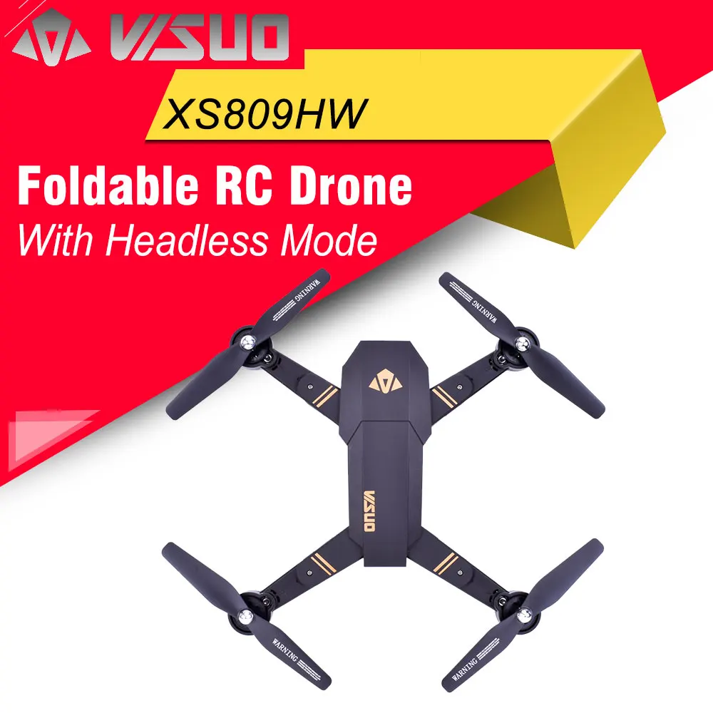 Оригинальный складной Дрон VISUO XS809HW с широкоугольной камерой FPV 720P | Игрушки и
