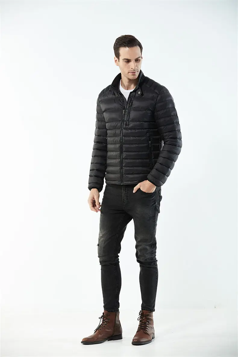 Brand Mens Jackets Wind Water Resistant Autumn Winter Stand Collar Male Jacket Coats Men Zipper Pockets US EU Size Machine Wash 08