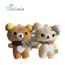 10cm Cute Rilakkuma Bear Stuffed Animal Doll Small Pendant Figure Doll Bag Pendant Charm TOY