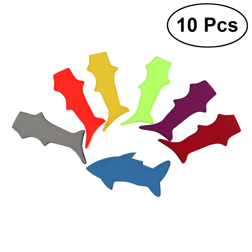 

10pcs/lot Popsicle Set Reusable Portable Functional Shark Creative Popsicle Ice Bag Ice Sleeves Freezer Holders for Ice Popsicle