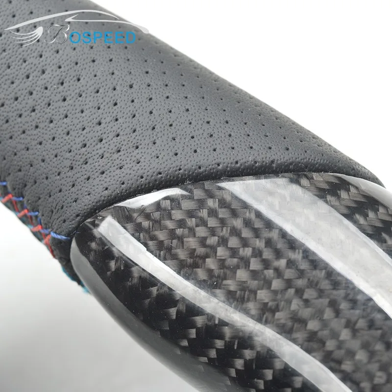 2016 Brand New Carbon fiber Leather Racing Car Steering Wheel for BMW 328 F30 Car Styling Auto Parts 6