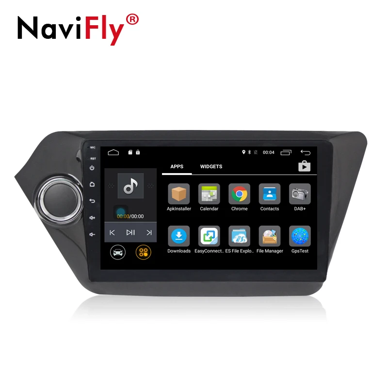 Flash Deal NaviFly Quad Core 9inch Android 7.1 Car gps dvd player for Kia RIO K2 2010-2015 car Radio Cassette Player 2G RAM WIFI 4G LTE 1