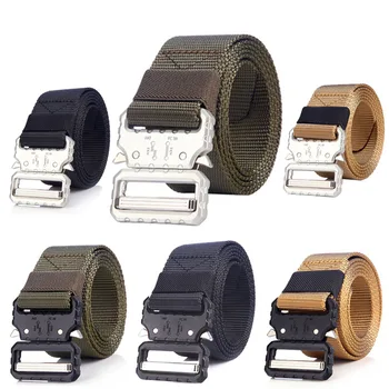 

Sport Casual Belt Military Tactical Nylon Metal Buckle Cinturon Homme Jeans Canvas Belt Men Waist Strap Hunting Accessories