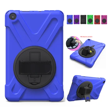 

For Amazon kindle fire HD 8 2017 Tablet Cover 8'' Heavy Duty Silicon Fundas Shockproof Armor Case New fire HD8 Protective Stand