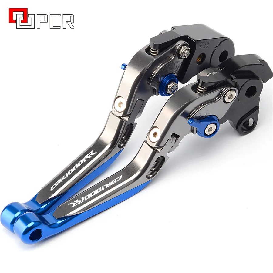 Логотип CBR1000RR/CB1000R тормозной рычаг сцепления для HONDA CBR 1000 RR 2004-2007, CB1000R 2008- аксессуары для мотоциклов - Цвет: CBR1000RR Blue