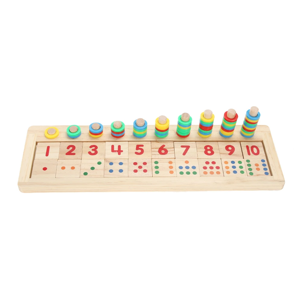 11.11 Baby Math Montessori Educational Teaching Logarithm Version Kids Wooden Building Blocks Toys Gift baby-building-blocks-wooden