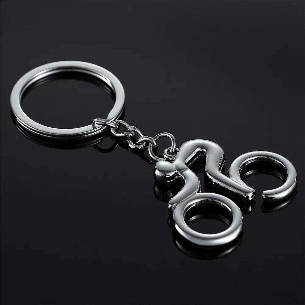 KISSWIFE мужской брелок для ключей Серебряная велосипедная брелок для автомобиля металлические брелки